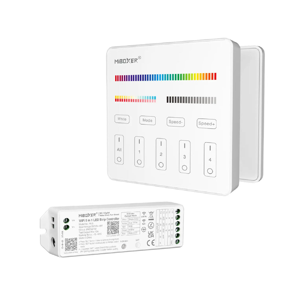 MiBoxer WL5 Controller + B4 4-Zone Wall Panel Kit
